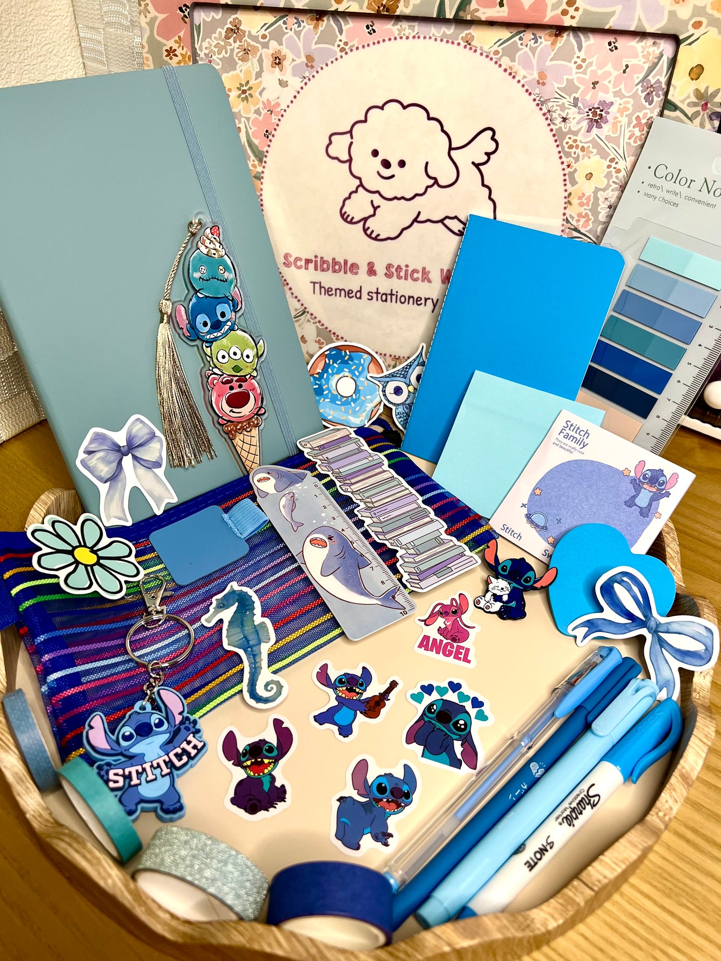 Blue Stitch 15-18 item Stationery bundle